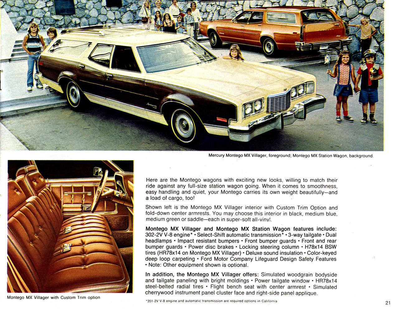 1974 Mercury Lincoln Brochure Page 2